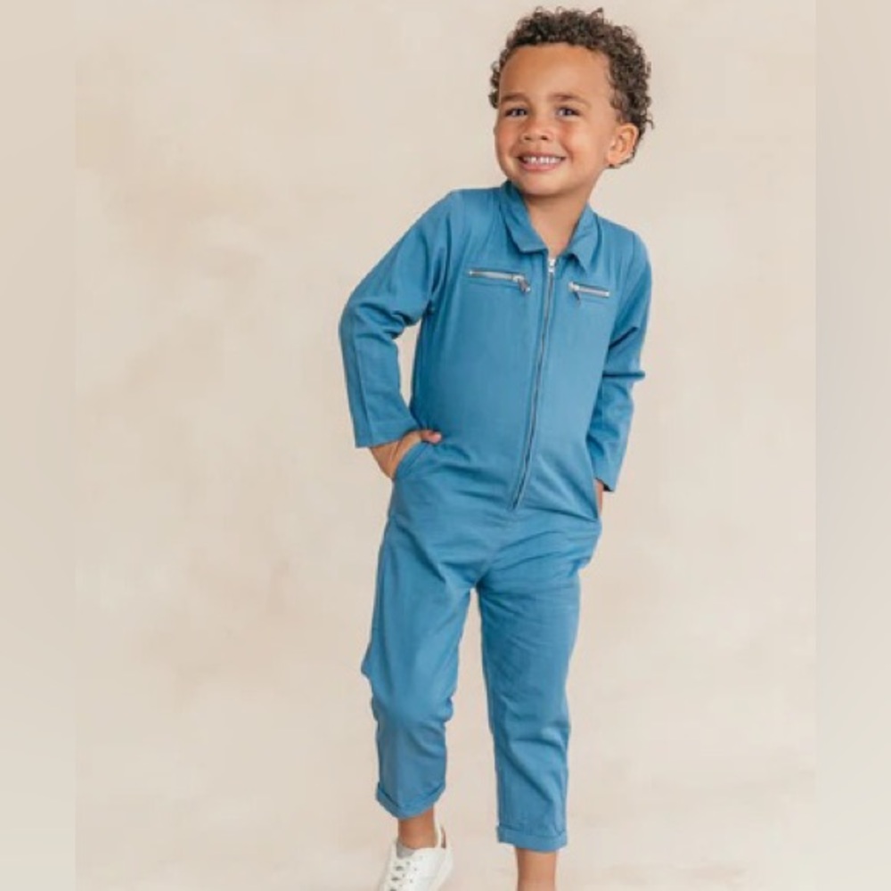 Loocsy Ocean Eyes Utility Jumpsuit (18-24 months)